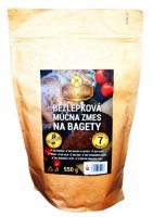 Bezlepková lněná moučná směs na bagety a ciabatta 550g