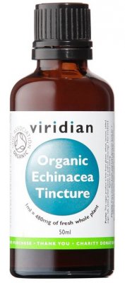 Viridian Echinacea Tincture 50ml Organic (Tinktura z Echinacey Bio)