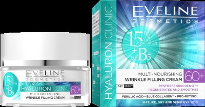 Eveline Hyaluron Clinic Day and Night cream 60+ 50ml Eveline Hyaluron Clinic Day and Night cream 60+ 50ml