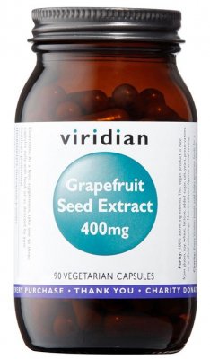 Viridian Grapefruit Seed Extract 400mg 90 kapslí (Extrakt ze semínek grepfruitu)