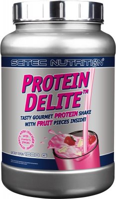 SciTec Nutrition Protein Delite jahoda/bílá čokoláda s kousky jahod 1000g