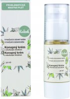 Kvitok Denní konopný krém pro mastnou pleť 30ml