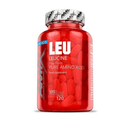 Amix L-Leucine 500mg, 120 kapslí