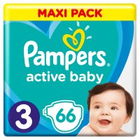 Pampers Active Baby vel. 3 Midi dětské pleny 66 ks