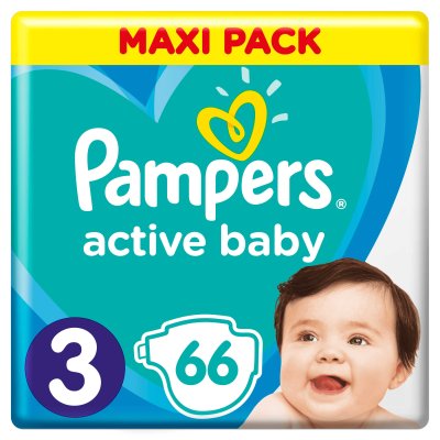 Pampers Active Baby vel. 3 Midi dětské pleny 66 ks