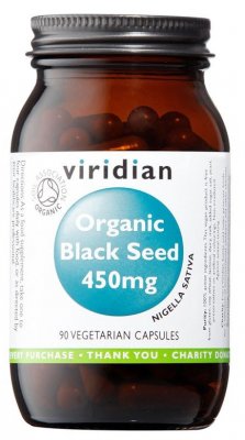 Viridian Black Seed 450 mg Organic 90 kapslí