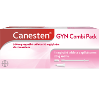 CANESTEN GYN COMBI PACK VAG/DRM 500MG+10MG/G CRM+VAG TBL NOB 1+20G