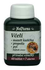 MedPharma Včelí mateří kašička+Propolis+Pyl 67 tablet