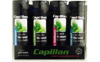 Capillan S dárk.sada aktivátor+šamp.+balzám+sprej g. 4 x 200 ml