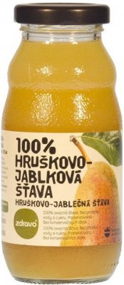 ZDRAVO Šťáva 100% hruškovo-jablková 200ml