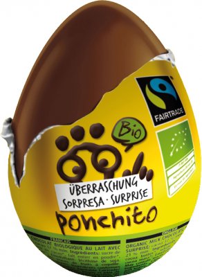 Ponchito Bio čokoládové vajíčko 20g