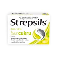 Strepsils citron bez cukru 0.6mg/1.2mg 24 pastilek