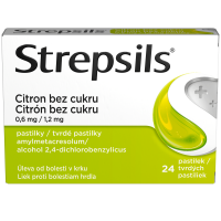 Strepsils citron bez cukru 0.6mg/1.2mg 24 pastilek