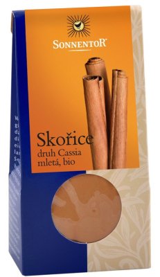 Sonnentor Bio Skořice (druh Cassia) mletá 40 g