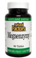 Natural Factors Mega Enzymy 90 tablet