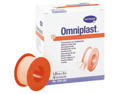 Omniplast Náplast textilní 2,5 cm x 5 m cívka 1 ks