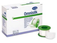 Omnisilk Náplast bílé hedvábí 5 cm x 5 m cívka 1 ks