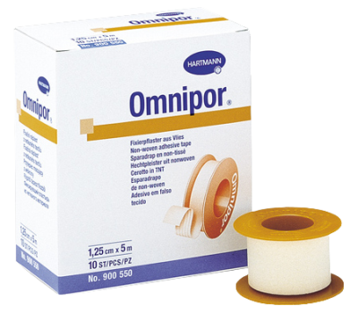 Omnipor Náplast netkaný textil 2,5 cm x 5 m cívka 1 ks