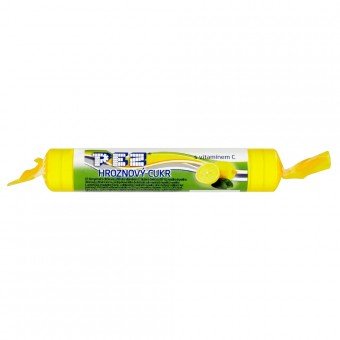 Pez hroznový cukr s vitamínem C citron, 39g