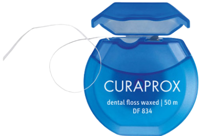 CURAPROX DF 834 Dentální nit Floss 50 m mátová