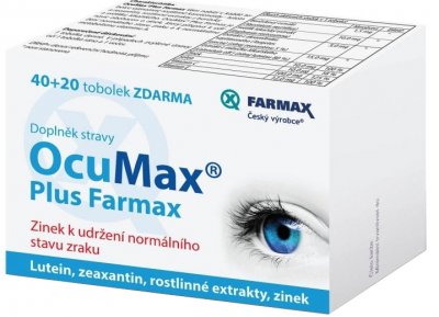 OcuMax Plus Farmax 40+20 tobolek ZDARMA