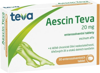 Aescin Teva 20 mg 30 tablet