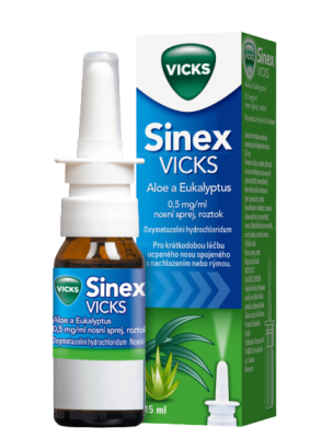 SINEX VICKS ALOE A EUKALYPTUS - 0,5MG/ML NAS SPR SOL 1X15ML