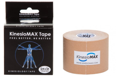 KineMAX Classic kinesiology tape 5 cm x 5 m tejpovací páska béžová