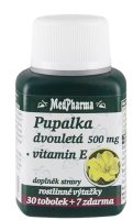 Medpharma Pupalka dvouletá 500 mg + Vitamín E 37 tobolek