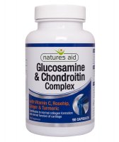 Natures Aid Glukosamin+Chondroitin Complex+Vitamín C+Kurkuma 90 kapslí