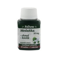 Medpharma Meduňka 50 mg + Chmel + Kozlík 37 tablet