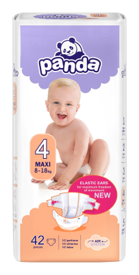 Panda Maxi dětské pleny 42ks 8-18 kg Panda Maxi dětské pleny 42ks 8-18 kg
