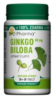 BIO Pharma Ginkgo Biloba 40mg 30+30 tablet