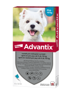 ADVANTIX pro psy spot-on od 4 do 10 kg 4 x 1 ml