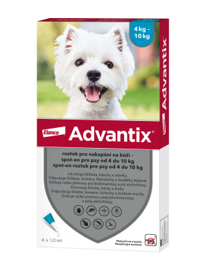 ADVANTIX pro psy spot-on od 4 do 10 kg 4 x 1 ml