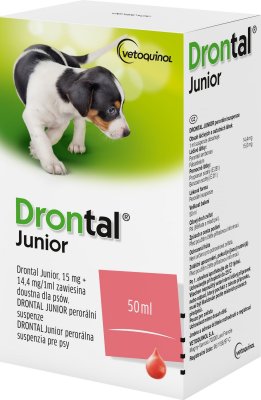 Drontal JUNIOR suspenze 50ml + aplikátor