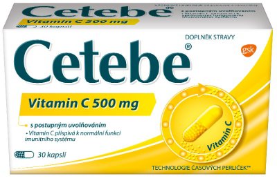 Cetebe Vitamín C 30 kapslí