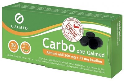 Galmed opti Carbo medicinalis 300mg 20 tablet