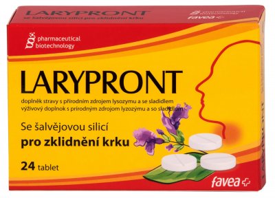 Favea Larypront se šalvějovou silicí 24 tablet