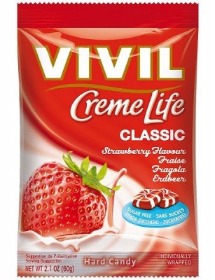 Vivil Creme life jahoda bez cukru 110g