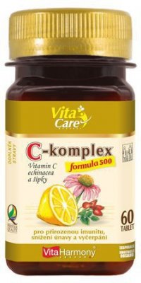 VitaHarmony C-komplex 500mg echinacea+šípky 60 tablet