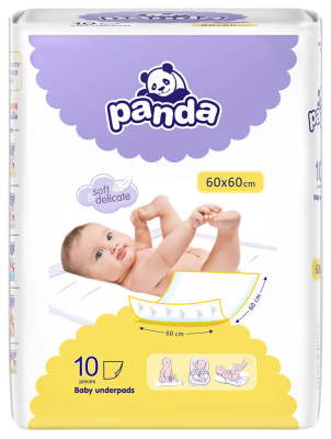 Panda Bella přebalovací podložky 60 x 60 10 ks Panda Bella přebalovací podložky 60 x 60 10 ks