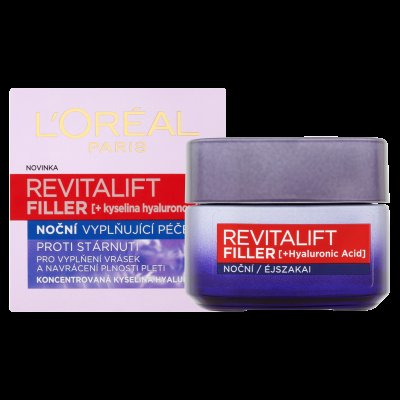 Loréal Paris Revitalift Filler [HA] noční krém proti vráskám 50 ml
