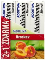 Additiva Sada MM 2+1 broskev šumivé tbl. 3 x 20 šumivých tablet