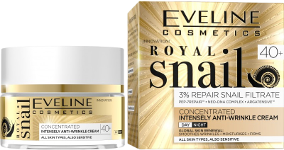 Eveline Royal Snail Denní/noční krém 40+ 50 ml Eveline Royal Snail Denní/noční krém 40+ 50 ml