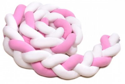 T Tomi Pletený mantinel bílá růžová