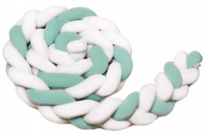 T Tomi Pletený mantinel bílá Mint