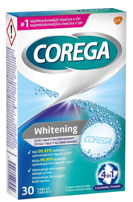 COREGA Whitening Čistící tablety 30 ks
