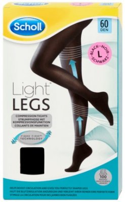 Scholl Light LEGS Kompresní punčochové kalhoty černé vel.L 60DEN