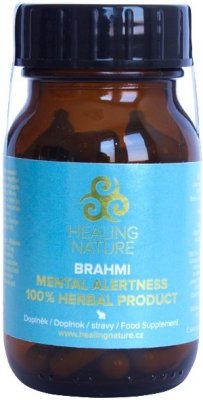 Healing Nature Brahmi paměť duševní síly Bylinné kapsle 60 kapslí